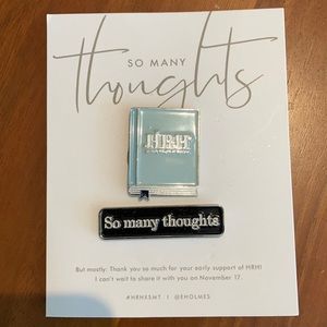 So Many Thoughts Pin Set